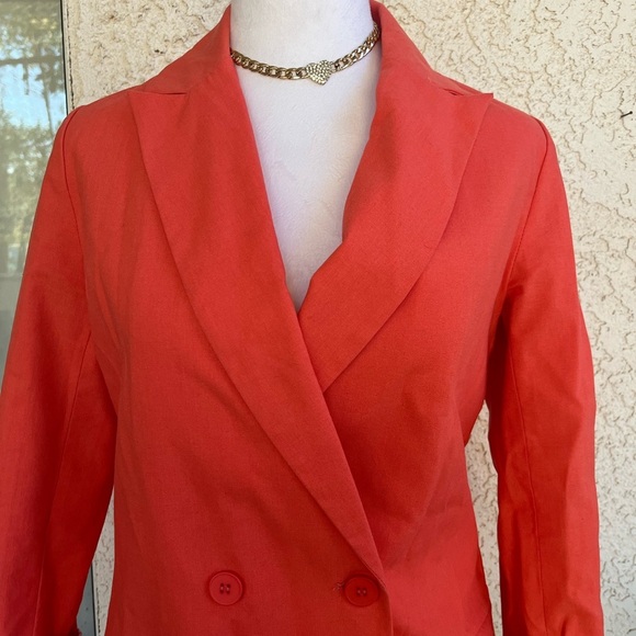 Dolan Women's Vibrant salmon Blazer size S - Picture 3 of 9